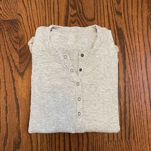 Aerie Real Soft Long Sleeve (Gray, Medium)